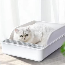 Large cat litter box, pet