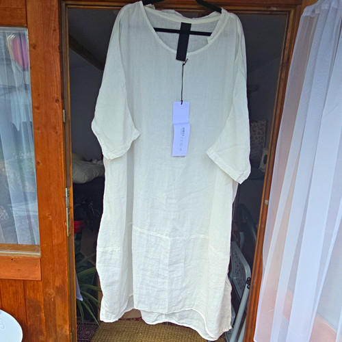 Rundholz white linen - white,