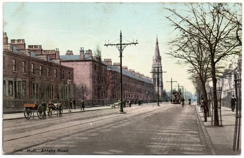 516 printed postcard anlaby - 516/printed,