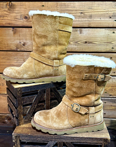 Ugg brown suede shearling - suede,