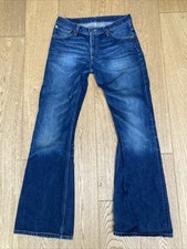 Levis 516 Bootcut Flare Jeans W32 L34 Blue Vintage Bell Bottom Denim Red Label