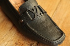 Louis Vuitton Monte Carlo Black Silver Bit Loafers Shoes Mens UK 7 US 8 EU 41