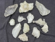 Clear Quartz & Calcite Crystal Collection – Natural Rough Stones – Healing Reiki