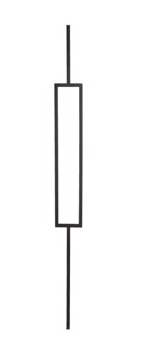 Satin black staircase spindle - black,