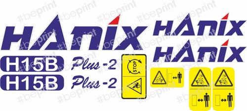 Hanix h15 plus 2 decals - ,