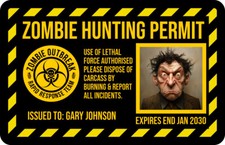 Personalised Funny ZOMBIE