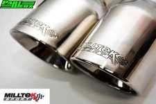 for Ford Fiesta MK7 1.0T EcoBoost Milltek Sport Exhaust Polished Twin GT80 Ti...