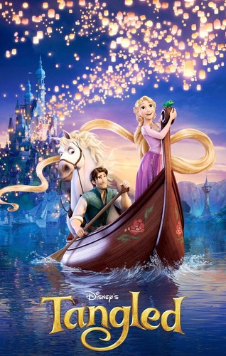 Tangled 35mm film cell strip - tangled,