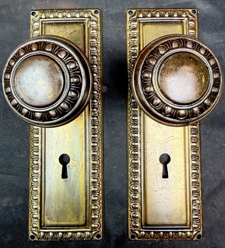 Norwalk egg dart doorknobs - &,