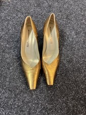 Sabrina Chic Gold Leather