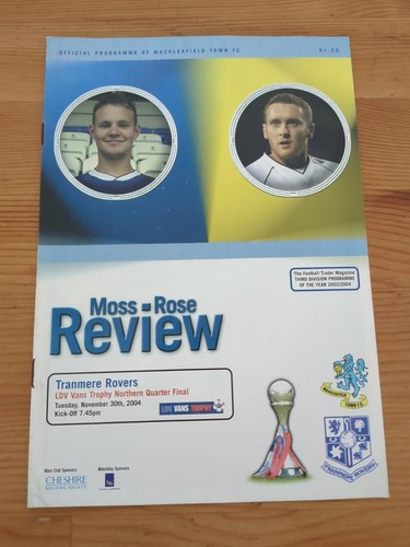 Macclesfield town tranmere - town, v