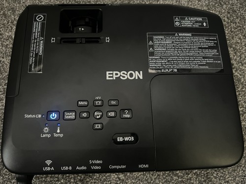 Epsom w03 projector - eb-w03, c/w
