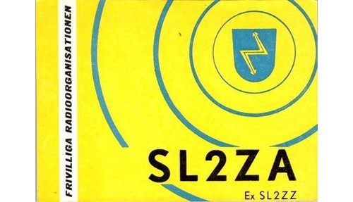 1961 sweden qsl postcard sl2za - 1961,