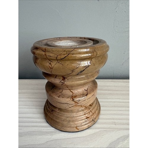 Vtg hand turned marble pillar - vtg,
