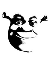 4” SHREK FACE VINYL STICKER