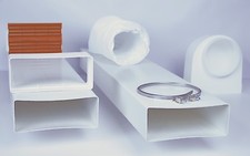 220mm x 90mm Megaduct 3 metre