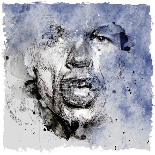Mick jagger abstract canvas - mick,