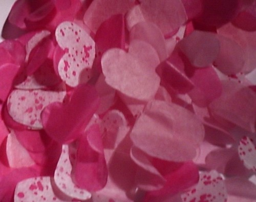 Pinks wedding confetti love - wedding,