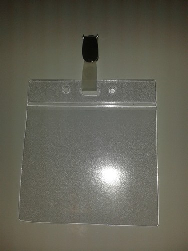 Clear visitor vinyl pouch - clear,