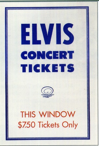 Elvis presley concert ticket - elvis,