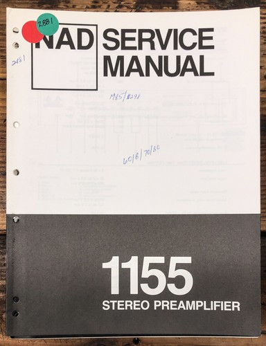 Nad model 1155 - 1155, preamp