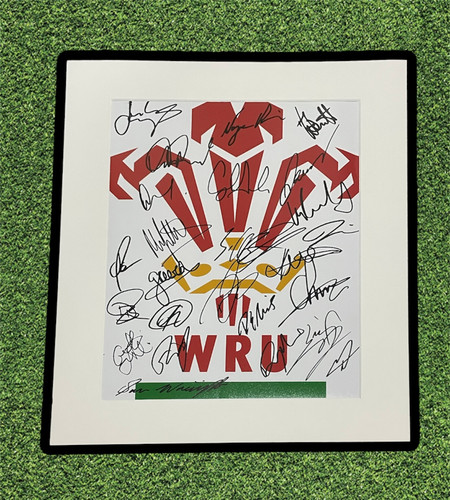 Wales rugby signed 16x12 - signed,