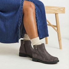 Womens Ankle Boots Ladies Zip