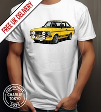 Escort Mk2 Mexico Rally Spec  T Shirt Classic Car Personalised Reg / Colour