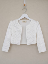 Girls Bolero Jacket White