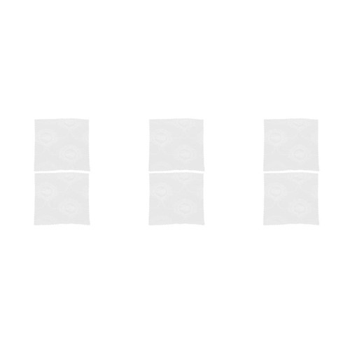 6pcs reusable white lace - 6pcs,
