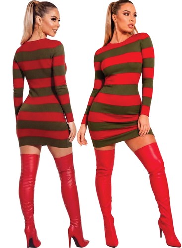 Womens halloween red and - red, green