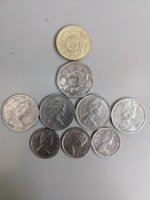 GBP sterling Coin Selection Old £2 50p 10p 5p 1969 - 1986