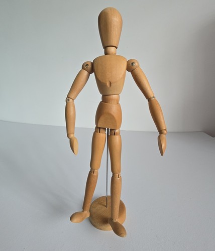 Wooden artist mannequin 13inch - wooden,