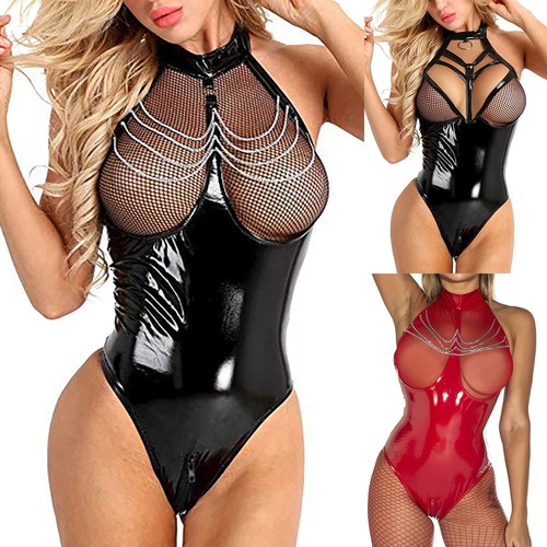 Sexy women pvc - leather, wet