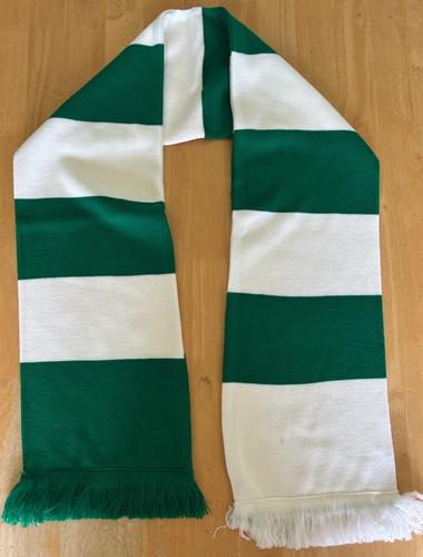 Green and white - and, scarf