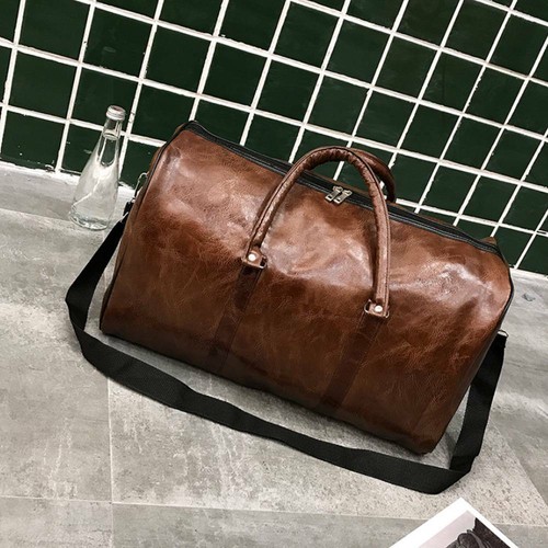 Men faux leather - faux, duffel