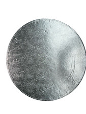 Cake Board 15.7 Inch Foil Card Cupcake Stand Thick Strong Silver Round  Drum