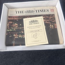 The Times Millennium Edition Dated 1st January 2000 With Certificate of Realness