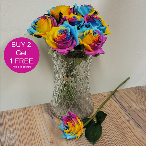 Large artificial rose bouquet - artificial,