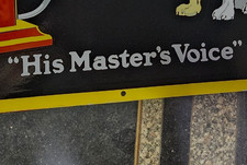 HMV5 PORCELAIN ENAMEL SIGN