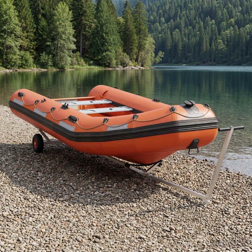 Adjustable boat trailer with - boat,