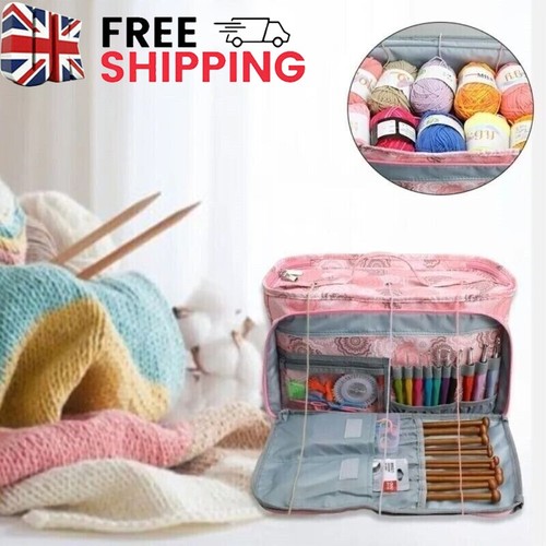 Knitting crochet yarn tote - crochet,