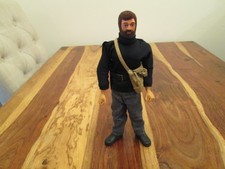 Vintage Action Man.  Bearded Brown Adventurer with Accessories and a Good Flock.