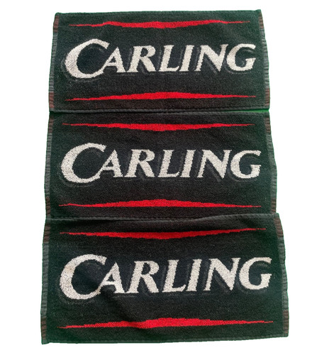 Carling bar beer towels - bar,