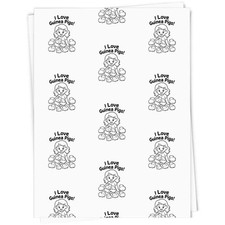 'I Love Guinea Pigs' Gift Wrap / Wrapping Paper / Gift Tags (GI055696)
