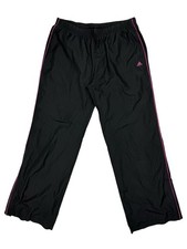 Adidas Black Retro Tracksuit Bottoms Size 14