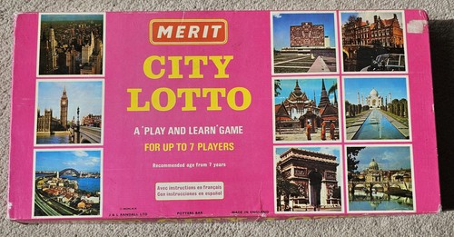 Vintage board game city lotto - vintage,