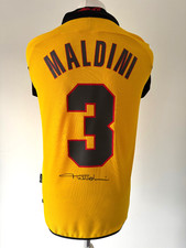 Signed PAOLO MALDINI Shirt - AC Milan 1999/00-PRIVATE SIGNING/PROOF/COA- Italy