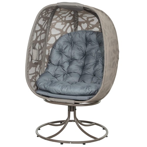 Outsunny swivel egg chair - egg,