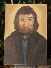 Vintage Naive Oil on Board